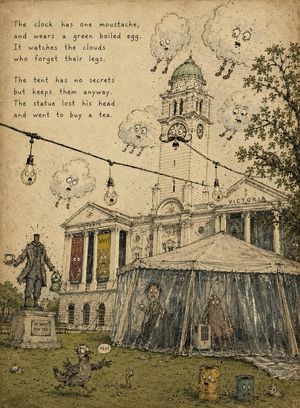 Retro and eerie children's book style transformation preview image