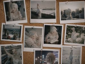 Retro Polaroid Corkboard Collage Preview Image