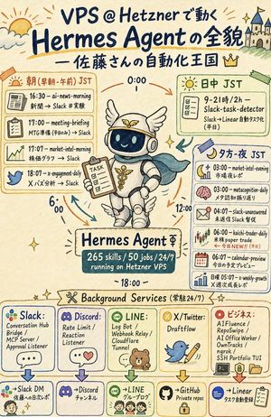 Hermes Agent Hand-drawn Shorthand Infographic Preview Image