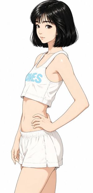 Anime sports style girl illustration preview image