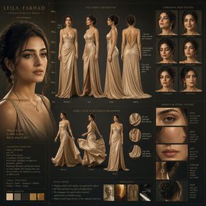 Movie-level character design project preview image