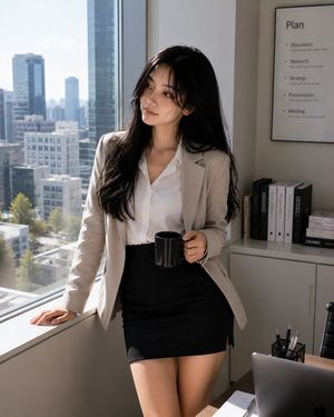 Professional Korean-style workplace portrait preview image