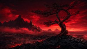 Crimson Volcano Heart Tree preview image