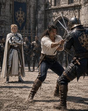 Medieval castle simulation duel preview image