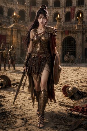 Preview image of female gladiators in the Roman Colosseum