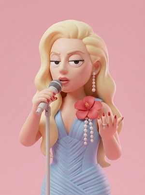 Stylized 3D character toy rendering preview image