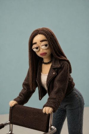wool felt stop-motion animation style conversion preview image