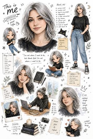 Illustration-style personal sketch infographic preview image