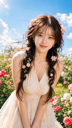 清晨花海人像 preview image