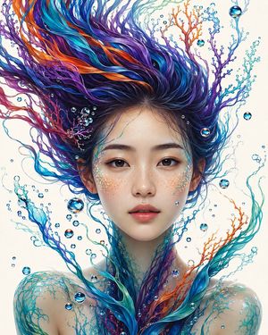 Water Spirit Fantasy Illustration Preview Image