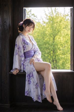 Japanese summer yukata portrait preview image