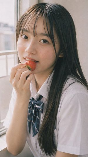 Summer uniforms and strawberry portrait preview image