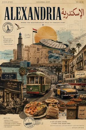 Retro Alexander travel poster preview image