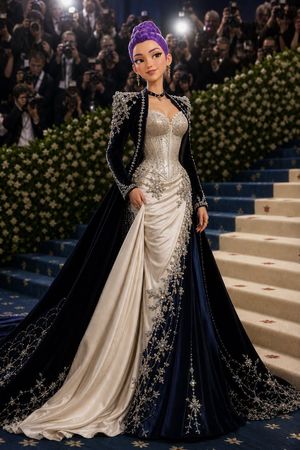 Met Gala Haute Couture Staircase Portrait Preview Image
