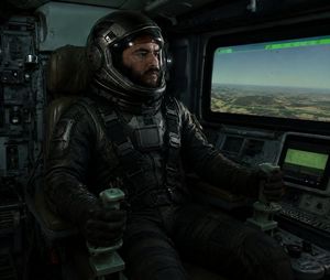 Movie-quality astronaut cockpit scene preview image